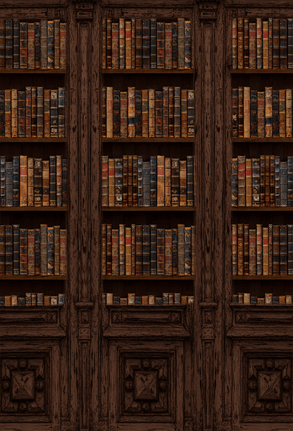 Vintage Book Storage Wall Backdrop Photo Studio SBH0519