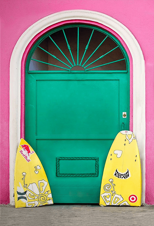 Summer Front Door Surfing Boards Background SBH0533