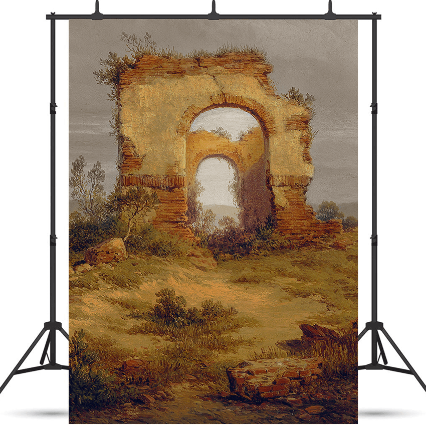Oil Painting Evening View Backdrop Background SBH0554
