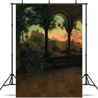 Castles and Medieval Themed Background Backdrop SBH0561