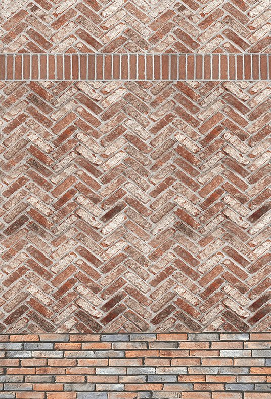 Herringbone Antique Brick Wall Background Backdrop SBH0573