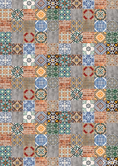 Ceramic Tiles Patterns Backdrop Background for Photo SBH0574