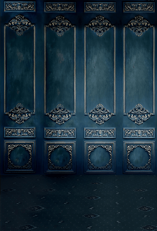 Royal Dark Blue Black Wall Backdrop Shoot Studio Prop SBH0578