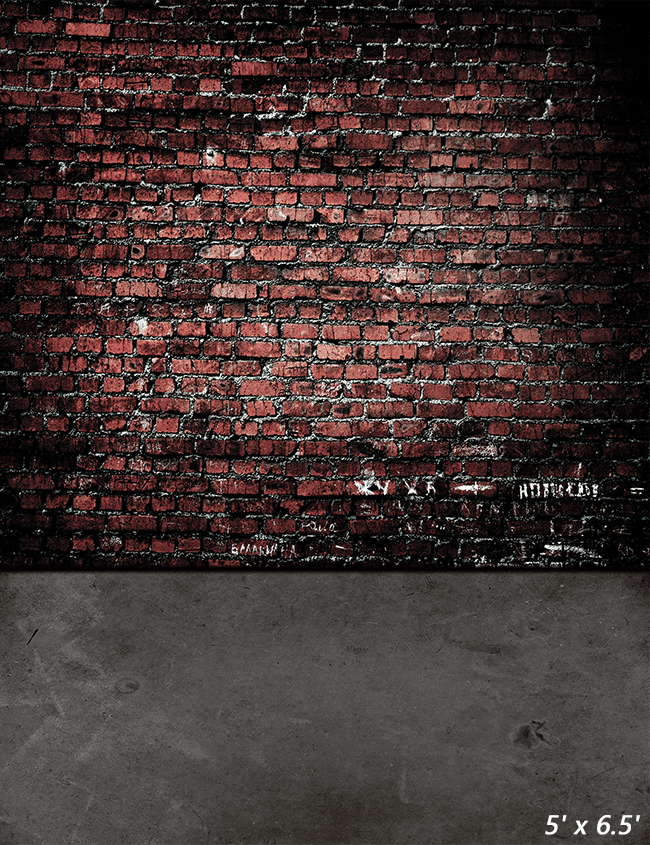 Retro Brown Brick Wall Backdrop Photo Studio SBH0587
