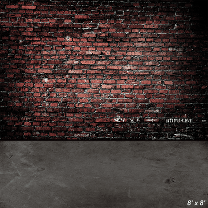 Retro Brown Brick Wall Backdrop Photo Studio SBH0587