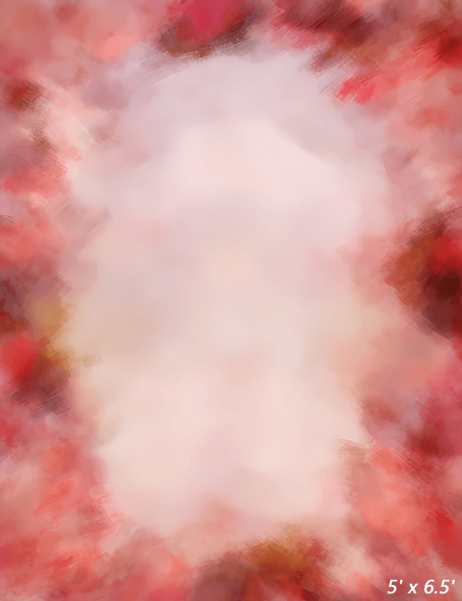 Fine Art Red Floral Background Backdrop SBH0601