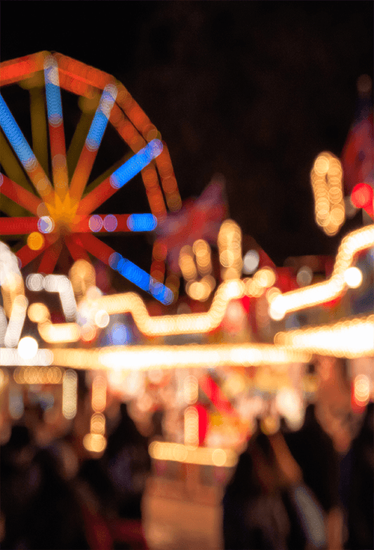 Bokeh Nighty Amusement Park Backdrop for Photo SBH0608