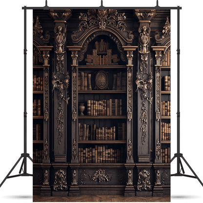 Royal Bookshelf Library Archive Place Backdrop for Photo SBH0665
