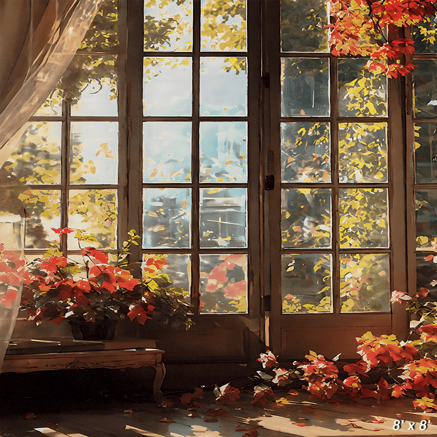 Autumn Wall Flower Backdrop Portrait Photography Photo Studio Prop SBH0684