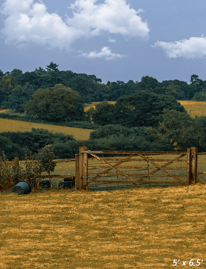 Brown Grass Field Under Beautiful Sky Background For Photo SBH0691