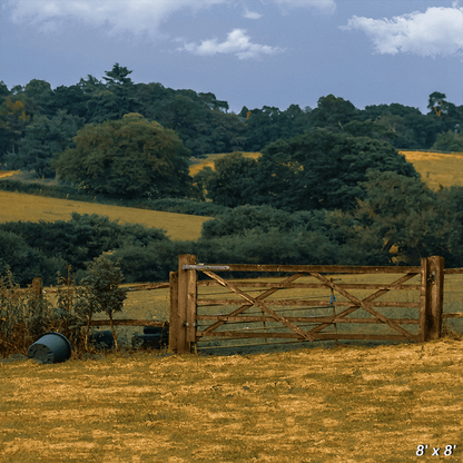 Brown Grass Field Under Beautiful Sky Background For Photo SBH0691