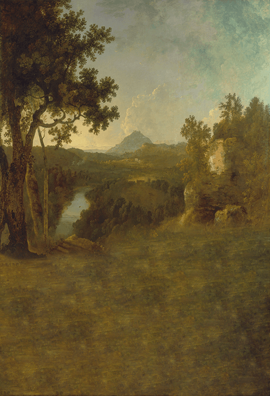 Riverside Vintage Oil Painting Photography Backdrop SBH0336