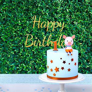 Fresh Green Leaves Photography Backdrop for Birthday Party