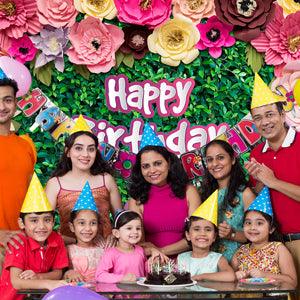 Green Leaves and Flower Decoration Backdrop for Photography