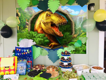 Jurassic Park World Tropical Jungle Dinosaurs Animal Birthday Party Decorations TKH1834