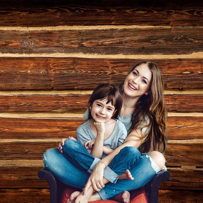 Old Retro Brown Wood Photography Backdrop Photo Background Studio Portraits Prop HJ09444